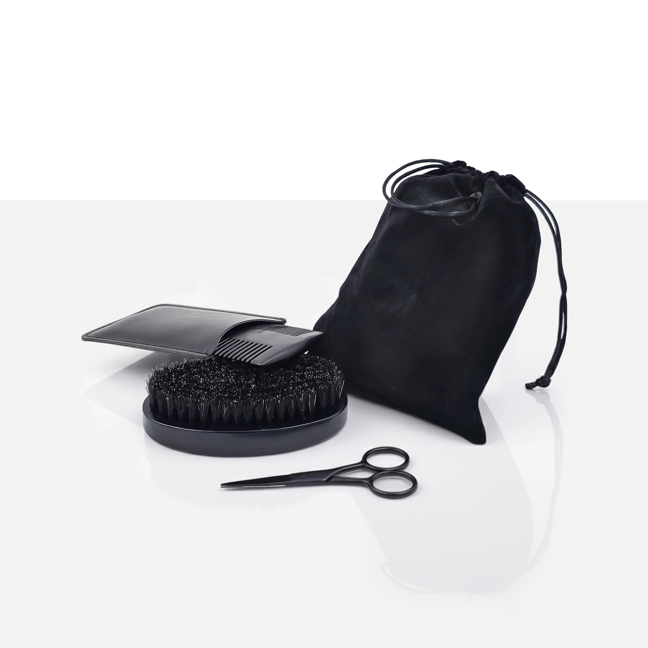 Beard Care Set – Brush, Comb & Scissors